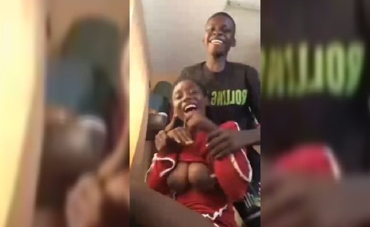 Lagos Boy Show Of Girlfriend With Big Boobs