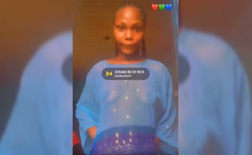 Young Naija Girl Diana Flashing Boobs On Transparent Outfit