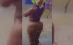Imo State Endowed Lady Seen Bathing Outside