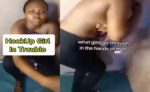 Ghanaian Guy Beats And Accuses Naked Nigerian Runs Girl Of Stealing His 7GHS (N1,000)