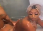 Bathroom Threesome With America Baddies