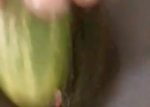 Wendy Rubbing Her Clit With Cumcumber